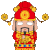 财神爷 眼神 钱币 可爱