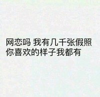 网恋吗 假照 你喜欢的样子 我都有 斗图 搞笑 纯文字