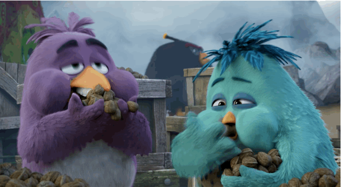 愤怒的小鸟 Angry Birds movie 对脸懵逼 吃货 核桃 坚果 牙口好 呆毛