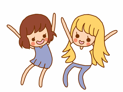 两个女孩 跳舞 扭屁股 举起手臂
