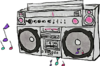 贴纸 收音机 音响 录音机