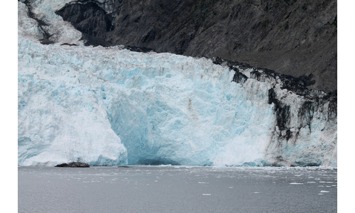 冰川 自然 山峰 雪盖 冰崩