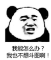 暴漫 文字表情包 我能怎么办我也不想斗图啊 搞怪 沙雕 魔性