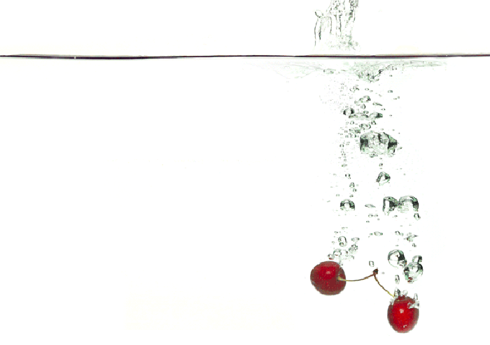 水 掉落 拍摄 樱桃