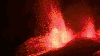 火山 喷火 红色 恐怖