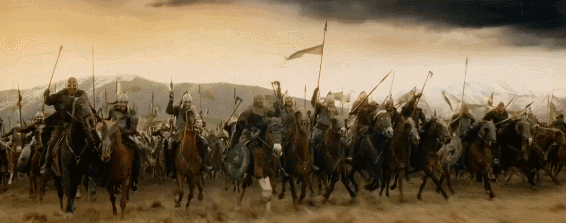 古代 战士 骑马 奔跑