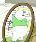 WeBareBears 白熊 照镜子