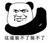 暴漫 熊猫头 这逼装不了装不了 搞笑 蠢萌 逗