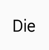 纯文字 黑体字 汉字 Die