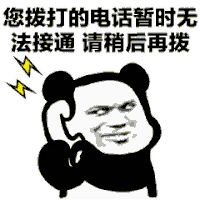 暴漫 熊猫头 无法接通 稍后再拨 搞怪 逗