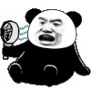 暴漫 熊猫头 吹风 搞怪 逗