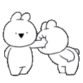 夸张兔 可爱 情侣 搞笑