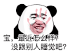 暴漫 熊猫头 宝 最近怎么样 没跟别人睡觉吧 搞怪 逗