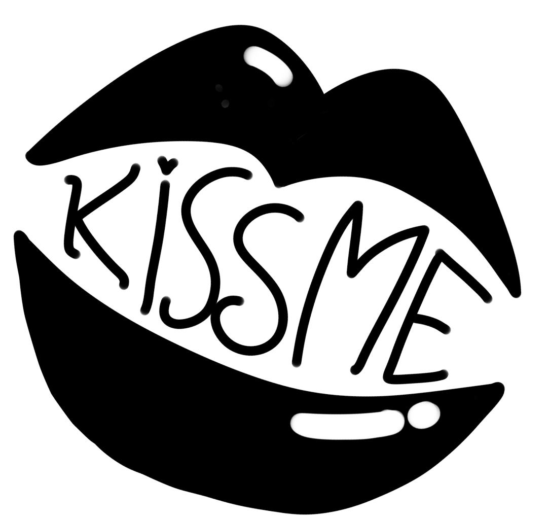 kissme嘴唇黑色可爱字母gif动图