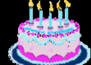 蜡烛蛋糕生日快乐燃烧gif动图