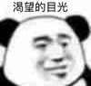 暴漫 熊猫头 渴望的目光 好奇 搞怪 逗