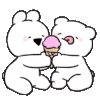 夸张兔 可爱 情侣 搞笑
