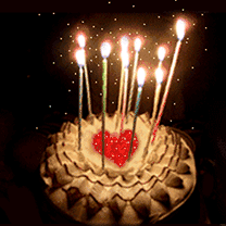 动态生日蛋糕 蜡烛 闪亮 欧式蛋糕