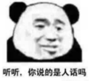 暴漫 熊猫头 听听你说的是人话吗 搞笑 逗 沙雕