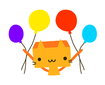 生日gif动态图片,聚会生日快乐气球动图表情包下载 