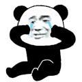 暴漫 熊猫头 哭 搞怪 逗