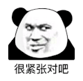 暴漫 熊猫头 很紧张对吧搞怪 逗