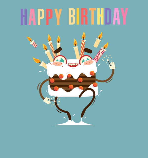 生日蛋糕蜡烛生日快乐gif动图