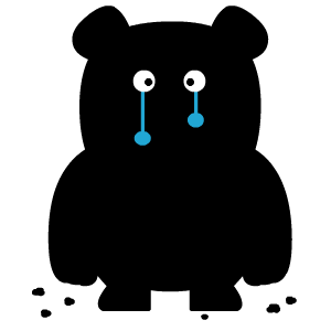 黑色熊的表情图叫什么图片