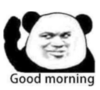 暴漫 熊猫头 good morning 搞笑 逗 沙雕
