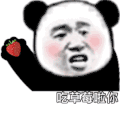 暴漫 熊猫头 吃草莓啦你 搞怪 逗