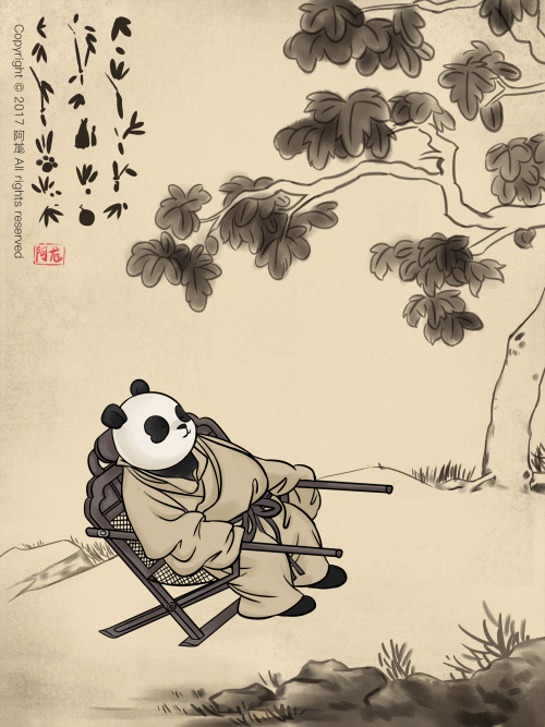 熊猫绘画怎么制作动图图片