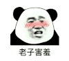 暴漫 熊猫头 害羞 搞怪 逗