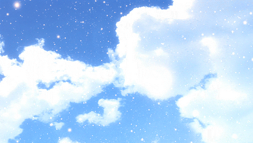蓝天白云风景闪烁gif动图