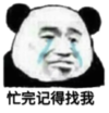 暴漫 熊猫头 忙完记得找我 搞笑 逗 沙雕
