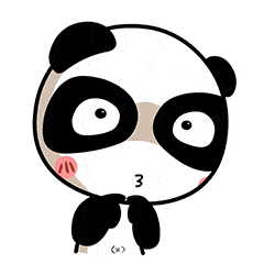 熊猫害羞脸红表情图片图片