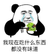 暴漫 熊猫头 我现在吃什么东西都没有味道 搞怪 逗
