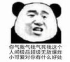 暴漫 熊猫头 你气我了 对你有啥好处 搞怪 逗
