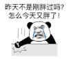 暴漫 熊猫头昨天不是刚胖过吗怎么今天又胖了 搞怪 逗