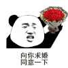 暴漫 熊猫头 求婚 搞怪 逗