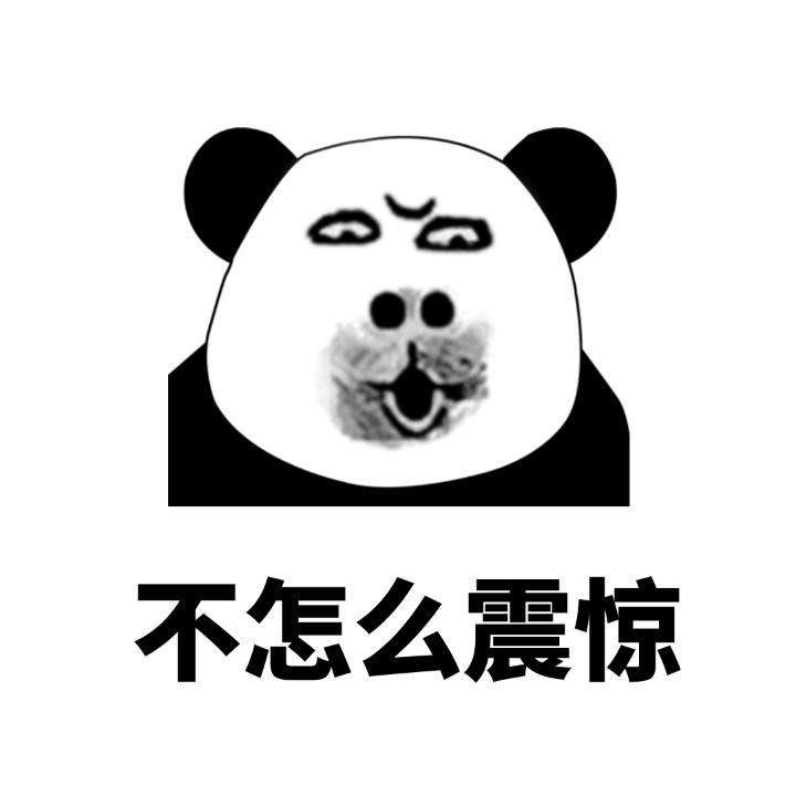 网红震惊熊猫头表情包图片