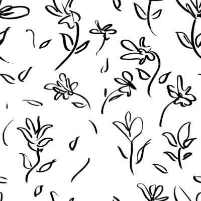 植物 黑白 抽象 涂鸦 花朵 扭动 plants nature