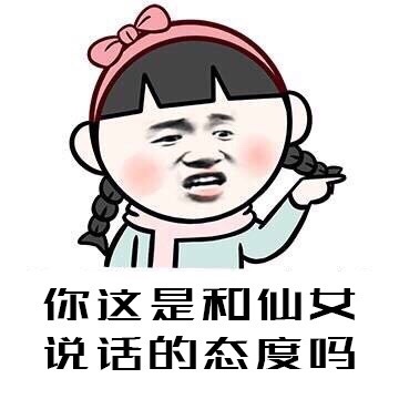 你这是和仙女说话的态度那  指责  生气  麻花辫  斗图