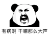 暴漫 熊猫头 有病啊干嘛那么大声 搞怪 逗
