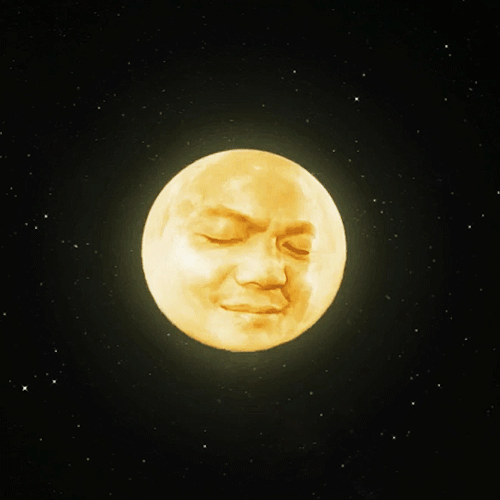 月亮搞笑动态图图片