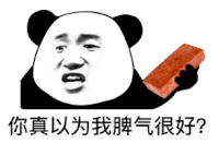 暴漫 熊猫头 你真以为我脾气很好 搞怪 逗