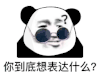 暴漫 熊猫头 你到底想表达什么 搞怪 逗