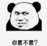 暴漫 熊猫头 你累不累 搞笑 逗 沙雕