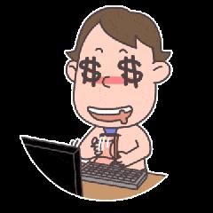 数钱 见钱眼开 有钱人 满眼都是钱