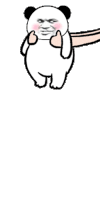 暴漫 熊猫头 抱 搞怪 逗