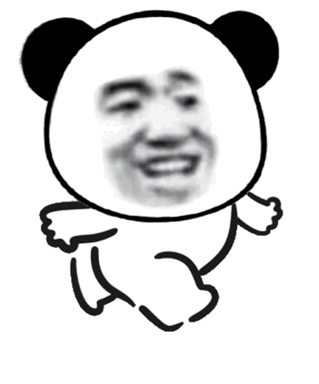暴漫 熊猫头 跑 搞怪 逗
